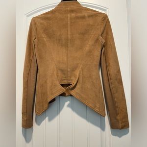 BCBGMaxazria crop suede jacket